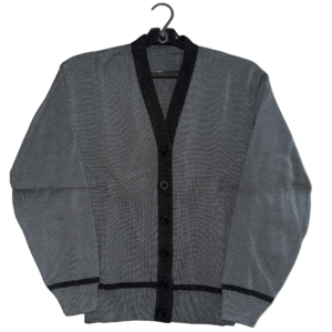 Grey & Charcoal Button-Up School Cardigan (Formal Uniform)