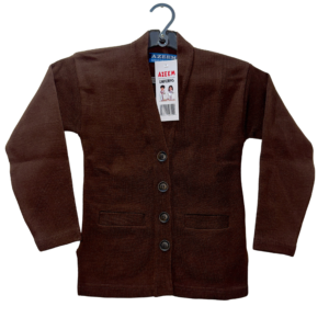 Classic Button-Up School Cardigan with Dual Pockets