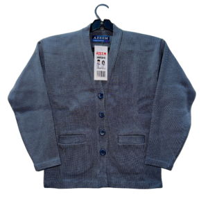 Classic Button-Up School Cardigan with Dual Pockets